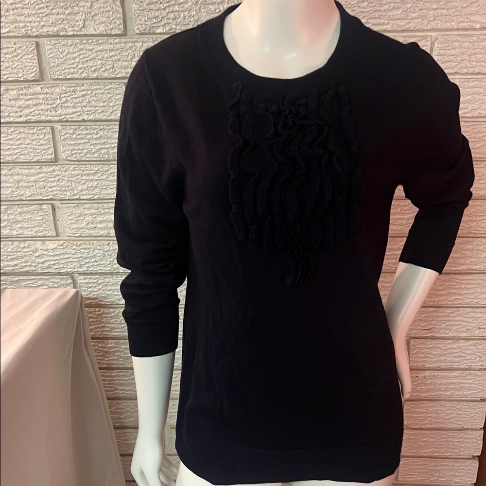 J Crew Ruffled Sweater